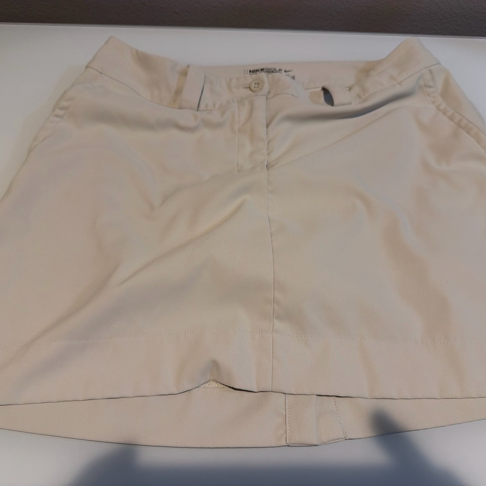 Nike Golf Dri-Fit Beige Skort